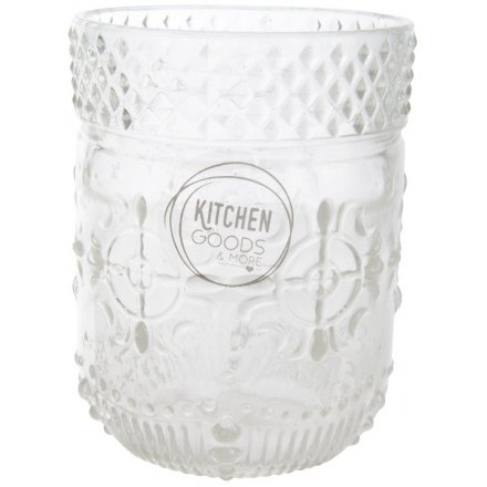 Patterned Drinking Glass 