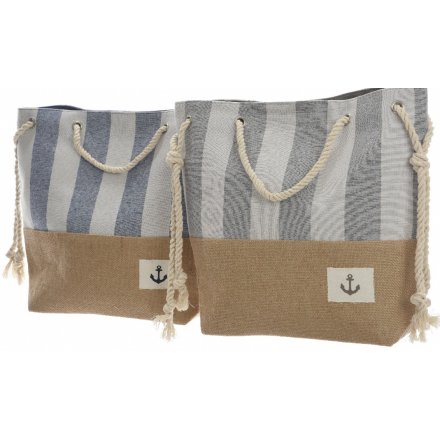 Nautical Inspired Beach Bag, 2ass