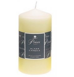 A simple wax alter candle from the Prices Range 