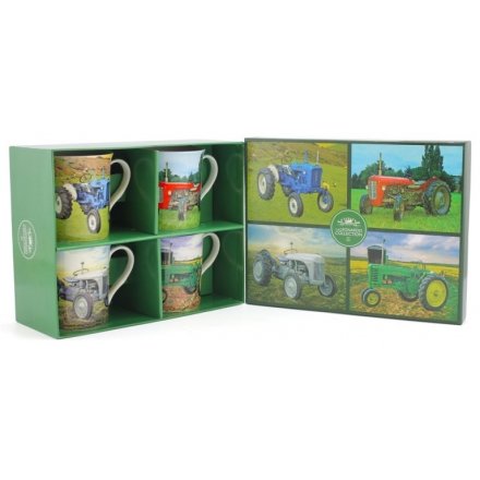 Tractor Mugs Set of 4