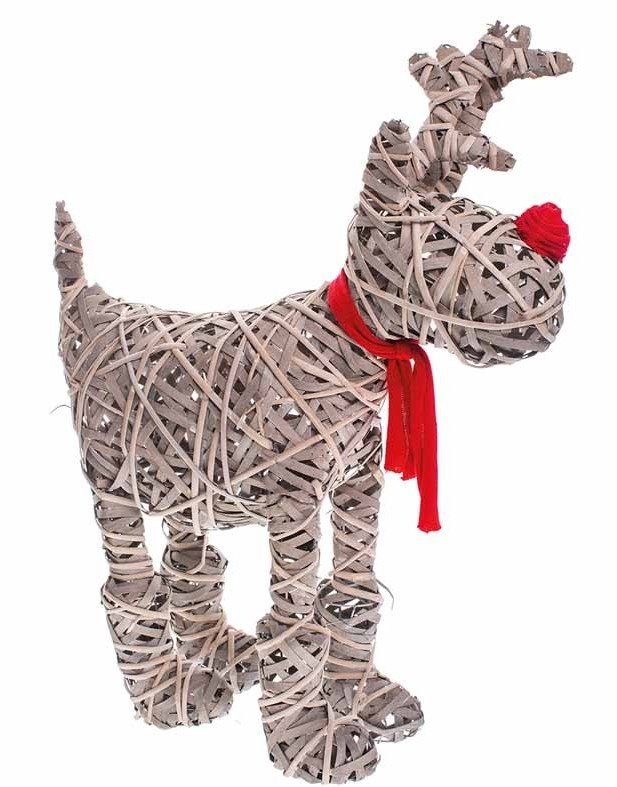 GWW001C / X Large Willow Reindeer, 75cm 37006 Christmas / Display and Light Up Rosefields