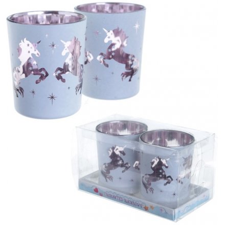 Bring a magical candle lit glow to your home space with these stylish unicorn inspired tlight holders 