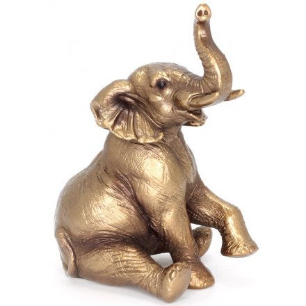 Posed Bronzed Elephant