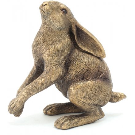 Bronzed Reflections Hare 12cm