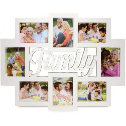 LED Family Collage Photo Frame XL 74cm