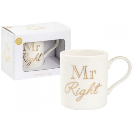 Gold Mr Right Mug