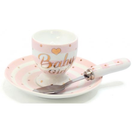 Pink Baby Girl Breakfast Gift Set