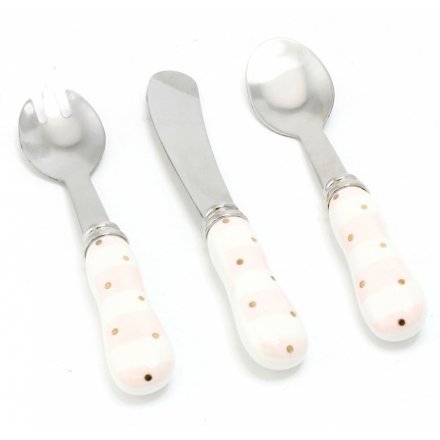 Mad Dots Baby Girl Cutlery Set 