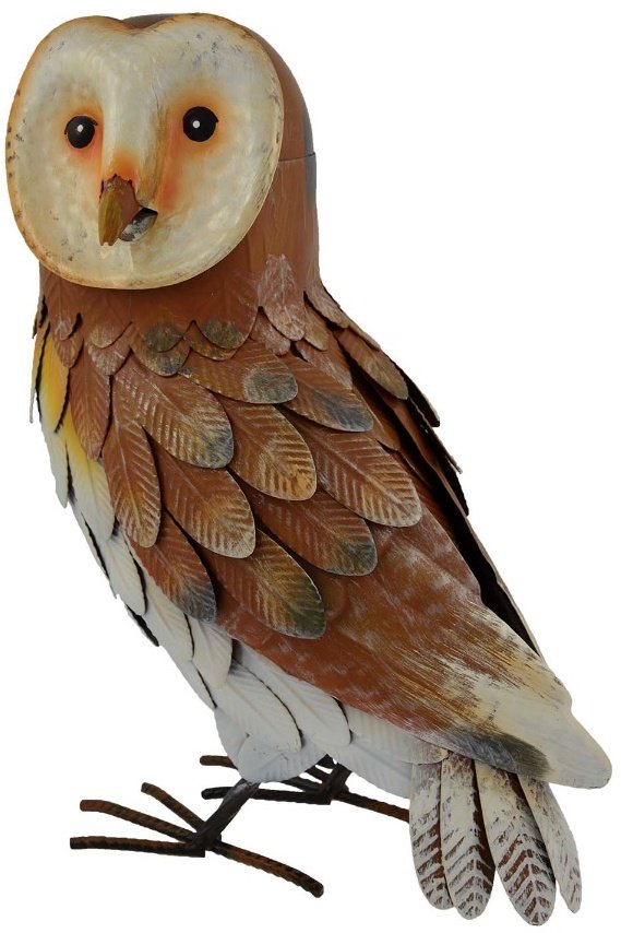 Barn Owl Metal Garden Decoration 46cm 37237 Outdoor Living