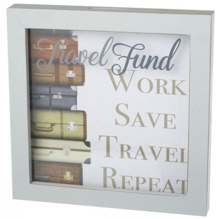 Wooden Travel Fund Money Box