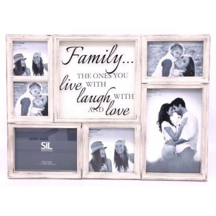 Live/Laugh/Love Family Multi Photo Frame