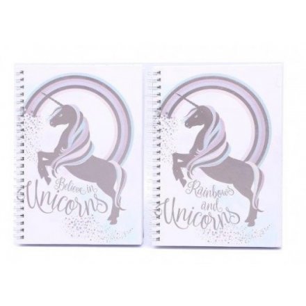 A6 Unicorn Notebook, 2 Assorted