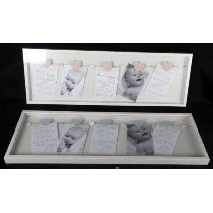 Baby 5 Photo Box Frame, 2 Assorted