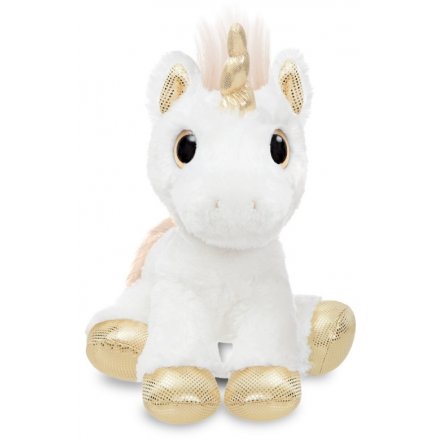 Add a magical touch to your little ones play time with this super soft and snuggly Star Unicorn 