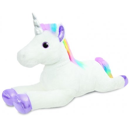 Add a magical touch to your little ones play time with this super soft and snuggly Sky Bright Unicorn 