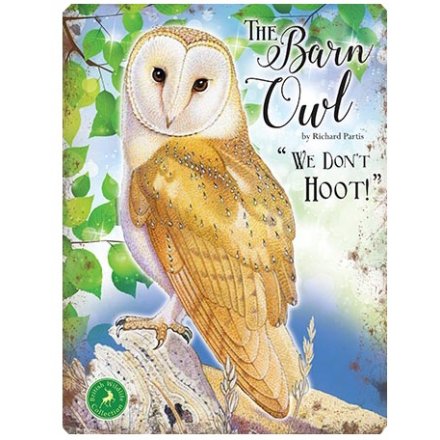 With its bright colours and script quotes, this woodland themed metal sign is a must have 
