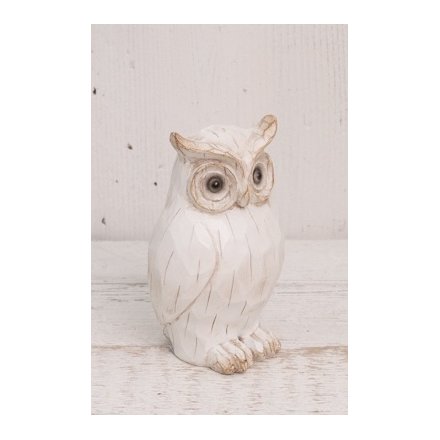 Carved Owl - Medium 14cm