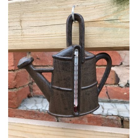 Cast Iron Watering Can Thermometer