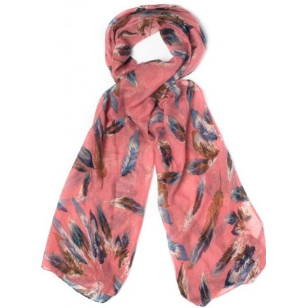 Beautifully toned assortments of scarves with a feather inspired look 
