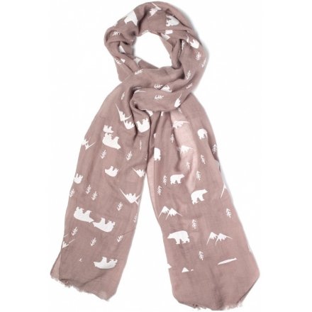  Get bundled up for the winter with these chic and sweet polar bear themed scarves