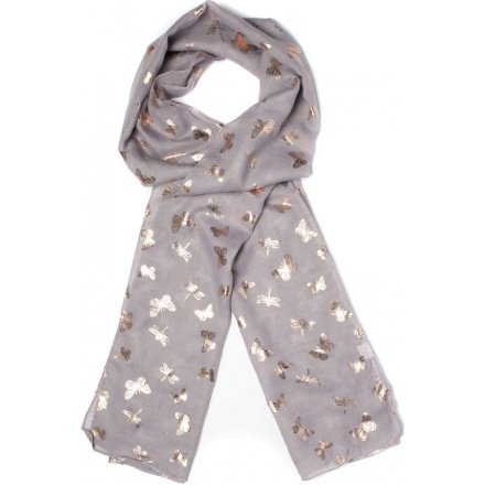 Get ready for Autumn with this chic assortment of buttefly printed scarves 