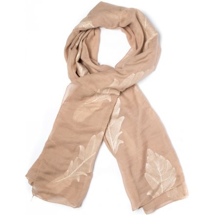 Get ready for Autumn with this chic assortment of leaf printed scarves 