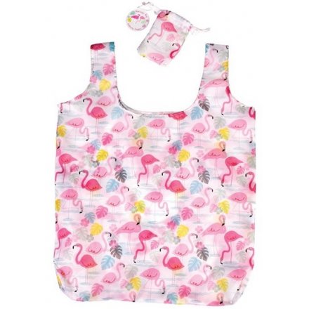 Flamingo Bay Foldaway Shopping Bag