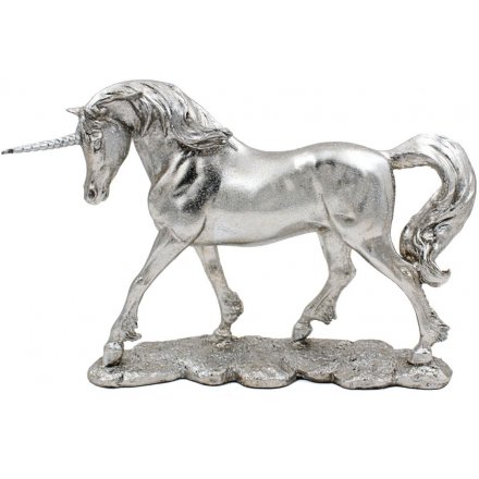 Silver Art Glitter Unicorn - Large