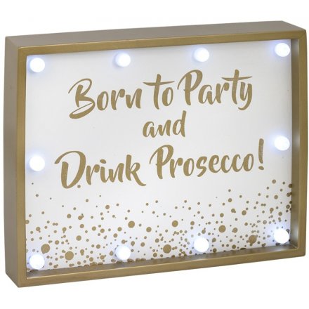 Party and Prosecco Led Sign