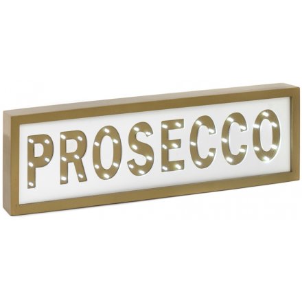 LED Prosecco Plaque 