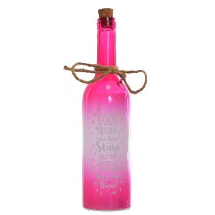 Good Friends Pink LED Bottle