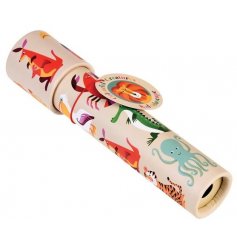 A 19cm kaleidoscope toy with colourful creatures design