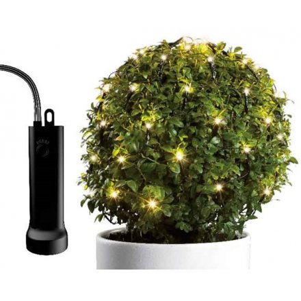 A twinkling net of LED for your Buxus Ball