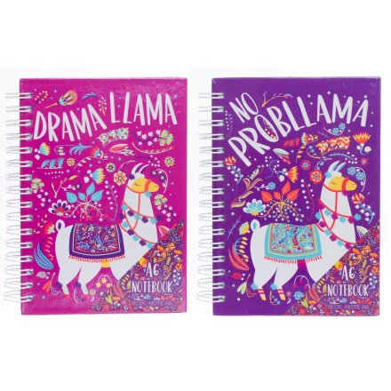  Add a sassy touch to your stationary sets with these quirky pink and purple Llama themed notebooks 
