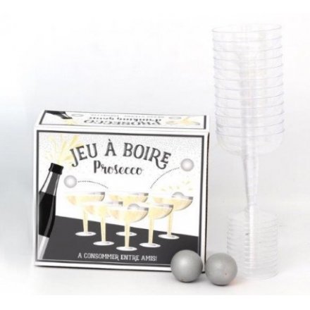  Bring some entertainment to your classic get togethers with this bottle popping game of Prosecco Pong 