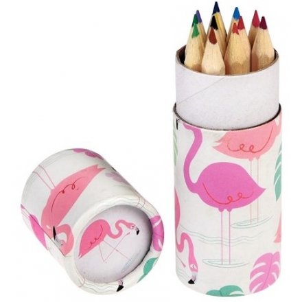  Get creative and colourful with these funky flamingo themed pencil sets from REX international 