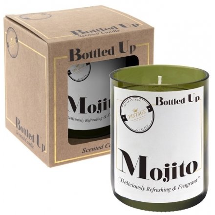 Let the tasty smell of a freshly made Mojito seep into your home spaces with this vintage chic candle