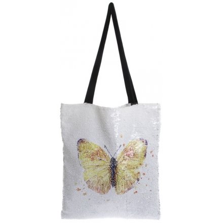 Add a glitzy sparkle touch to your home with this chic sequin shopper bag