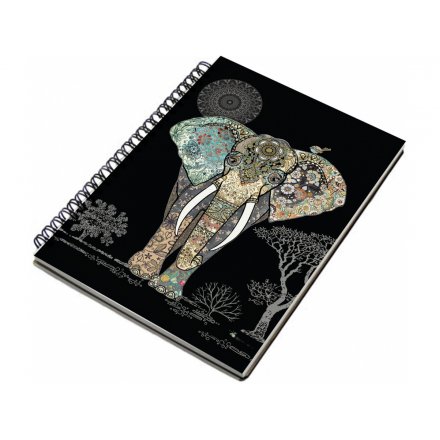A6 Elephant Design Notebook