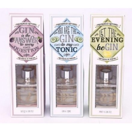 Colourful Gin Scented Diffusers