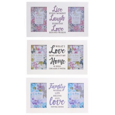 These sentimental Les Fleurs photo frames are a lovely gift for friends and family.