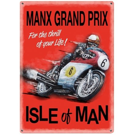 Manx Grand Prix Metal Sign