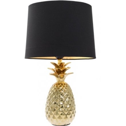 Golden Pineapple Base Lamp