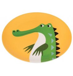 A fun colourful little plate made from a strong melamine (it wont break if dropped!)