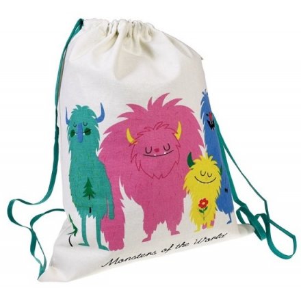 Get your little one packed and ready for school with the help of this Monsters of the World drawstring bag
