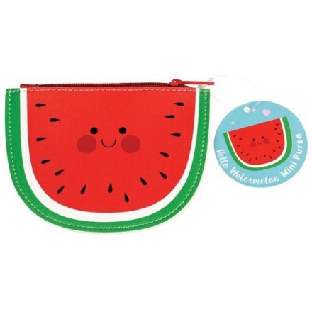  A sweet little watermelon shaped vinyl coin purse 