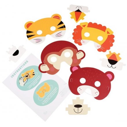 Let your little ones release their wild side with these funky colourful animal masks! 