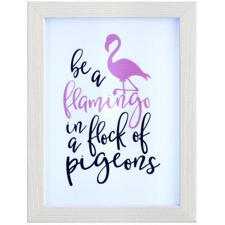 Light Box Frame - Be A Flamingo