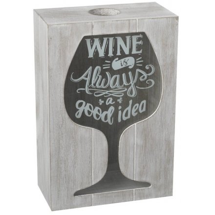 Wine Cork Grey Wash Box