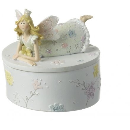 Fairy Princess Glittered Trinket Pot